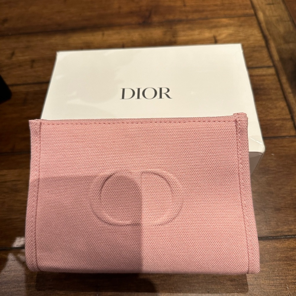 Beauty Pouch Pink Canvas
